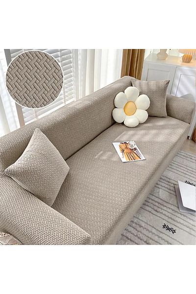Arzuyum Brick Pattern 3311 Seat Cover 3-Seater 2-Seater Single Seat Cover Elasticated Flexible