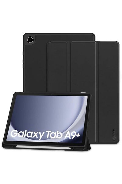e-Eunoia Art Husa pentru Samsung Galaxy Tab A9+, SC PEN, Grip Pro, U1649, Neagra