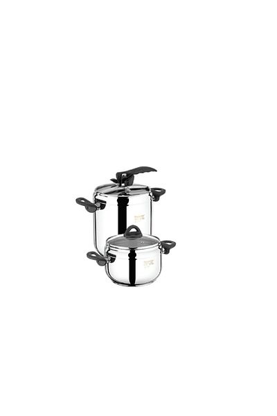 hepiysi Hascevher Pressure Cooker Set 3.5 L + 7 L
