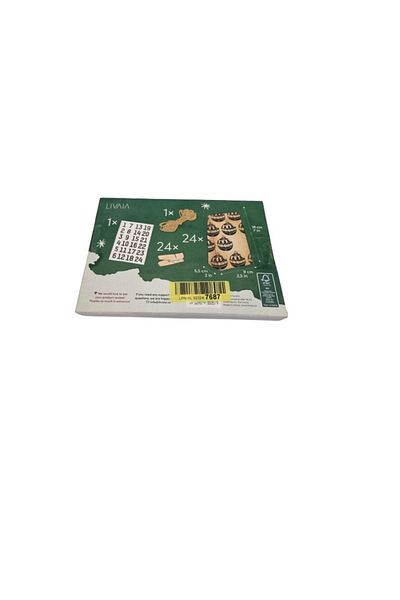 Livaia Calendar advent Livaia, 18 x 5.5 x 9 cm, hartie