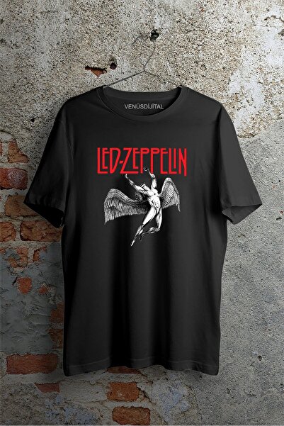 venüsdijital Tricou unisex Led Zeppelin Falling Angel Rock Music cu imprimeu