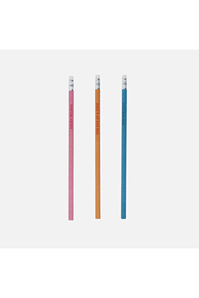 Flying Tiger Copenhagen 3'lü Silgili Kurşun Kalem Seti