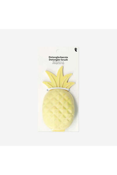 Flying Tiger Copenhagen Sarı Ananas Şeklinde Elektrokaplama Saç Fırçası