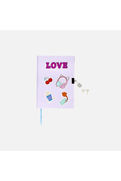 Flying Tiger Copenhagen Mor Kilitli Günlük