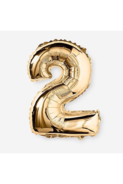 Flying Tiger Copenhagen 2 Numaralı Gold Folyo Balon