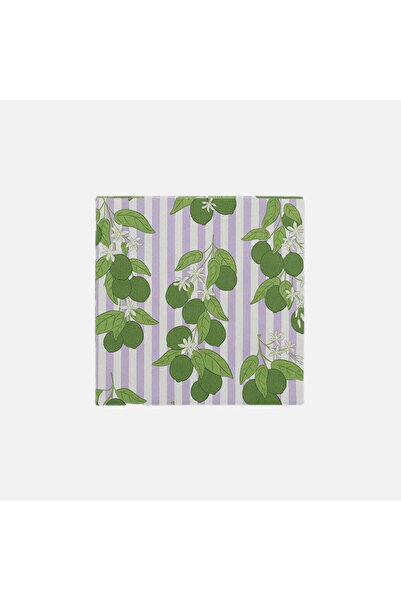 Flying Tiger Copenhagen 16'lı Çizgili Lime Desenli Kağıt Peçete