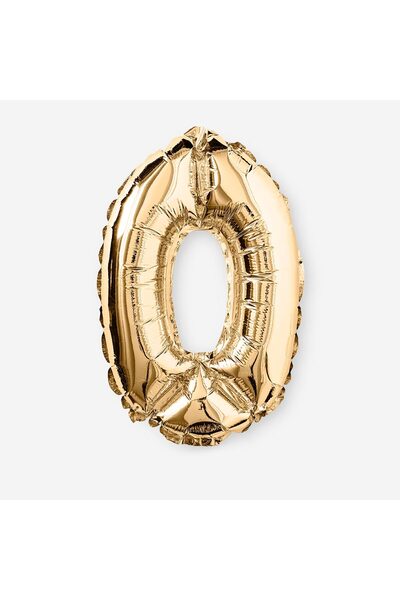 Flying Tiger Copenhagen 0 Numaralı Gold Folyo Balon