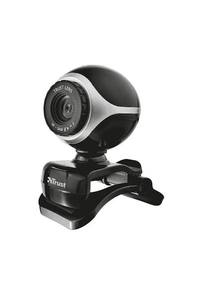 Trust Cameră web Exis, Negru/Argintiu