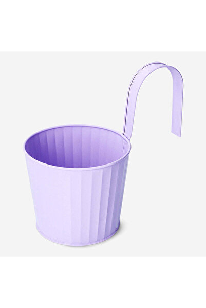 Flying Tiger Copenhagen Askılı Mor Çinko Saksı 14 cm x 12 cm