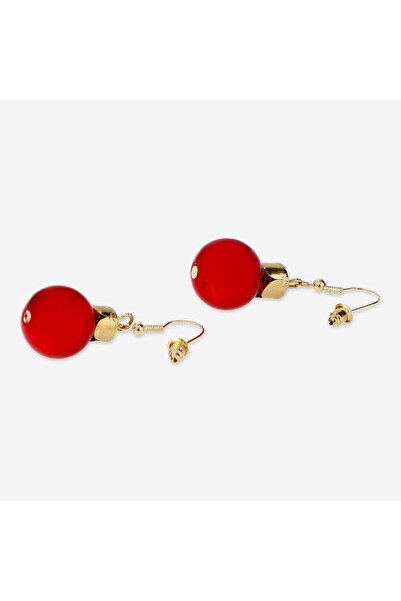 Flying Tiger Copenhagen Kırmızı Top Şekilli Küpe