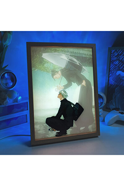 Genel Markalar LED Işıklı Ahşap Çerçeveli Masa Tablosu Hediyelik, Doğum Günü ...