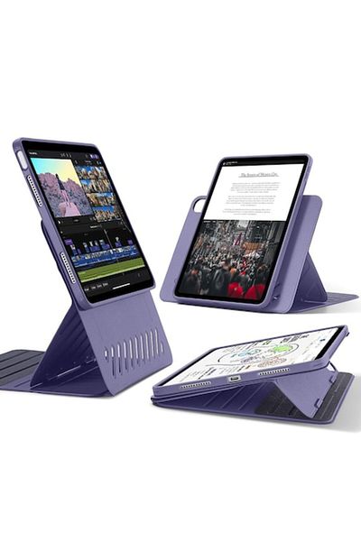 WOW Tablet Case Compatible with iPad Air 4 2020/Air 5 2022/Air 11 2024/Air 11 2025, J50, Plastic, Purple