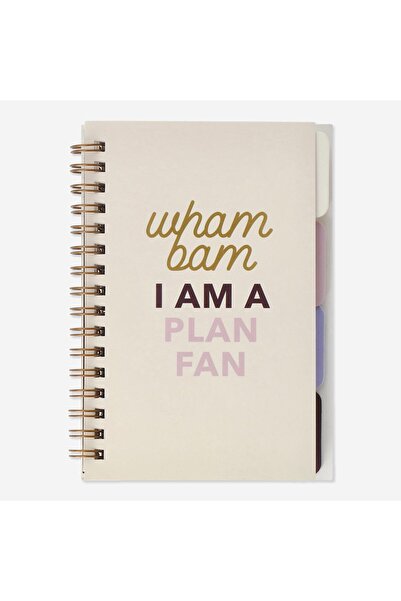 Flying Tiger Copenhagen Bölümlü 80 Yaprak Çizgili A6 Defter