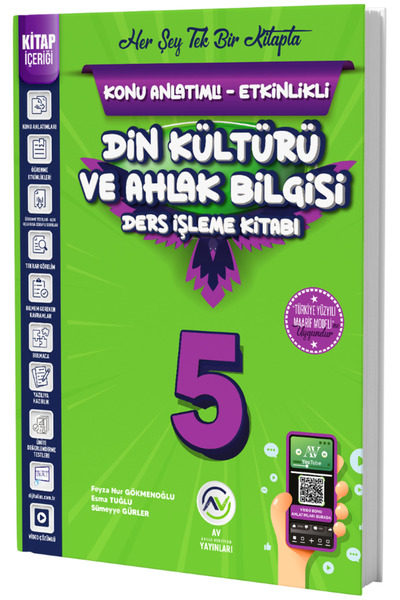 Av Akıllı Versiyon Yayınları Av Yayınları 5. Sınıf Din Kültürü ve Ahlak Bilgi...