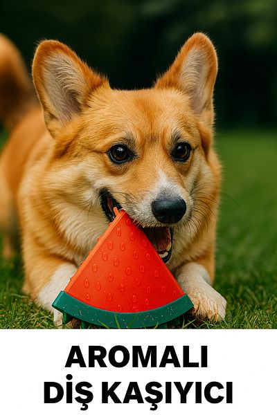 AlaPet Dog Toy, Dog Teeth Scratching Toy Flavored Watermelon Model