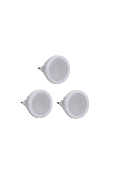 Bibilel Lampă de noapte cu senzor și LED, set de 3 piese, diametru 5,5 cm, albă, JMB-BBL4040