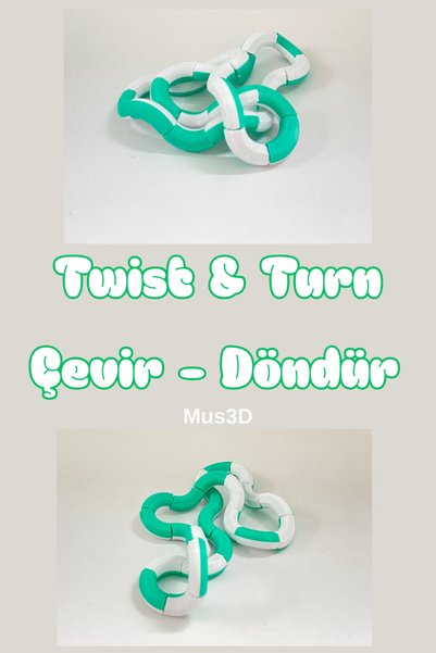 Mus3D Twist & Turn 3D Twist-And-Turn Game |   Intelligence Development Toy for Children and Adults |   +3 Years Old (Color According to Stock)