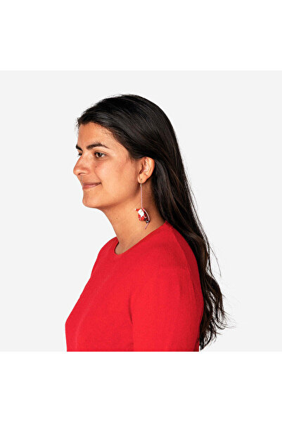 Flying Tiger Copenhagen Noel Baba Figürlü Küpe