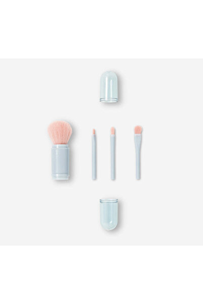 Flying Tiger Copenhagen 4 Parçalı Çok Renkli Seyahat Boy Makyaj Fırça Seti