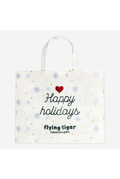 Flying Tiger Copenhagen Orta Boy Geri Dönüştürülmüş Polyester Yılbaşı Çantası