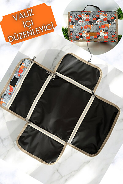 Moserini Katlanabilir Çok Bölmeli Bavul İçi Organizer, Seyahat Valiz Düzenley...