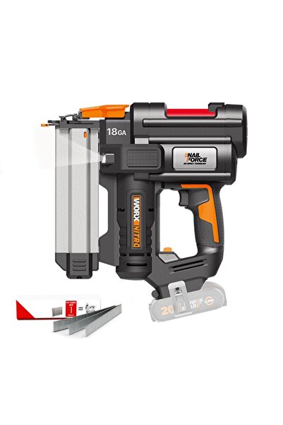 WORX WX842.9 20Volt 15-50mm Prf. Şarjlı Çivi Çakma + 2700 Ad. Çivi (Akü ve Şarj Aleti Dahil Değildir)