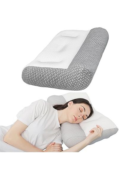 Cyber Ergonomic Pillow,Super Ergonomic Pillow,Neck Support Pillow Bed Pillow for Side Sleepers,Neck an