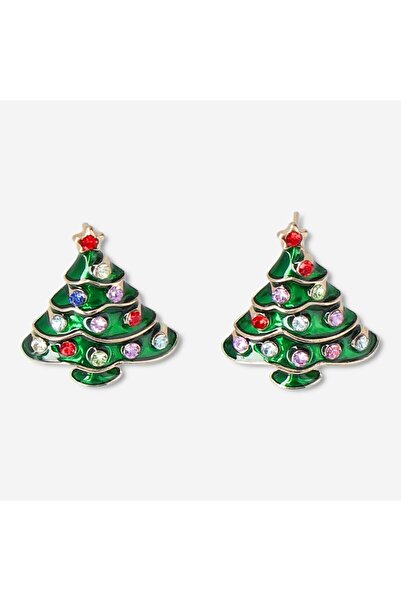 Flying Tiger Copenhagen Yılbaşı Ağacı Şekilli Küpe