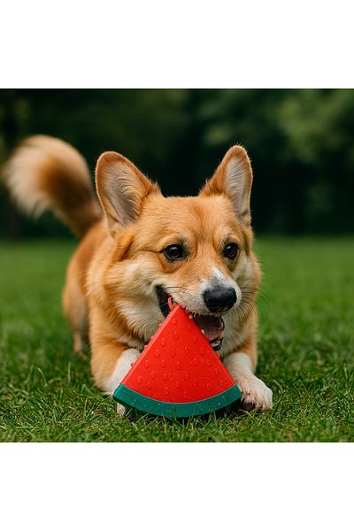 AlaPet Dog Toy, Dog Teeth Scratching Toy Flavored Watermelon Model