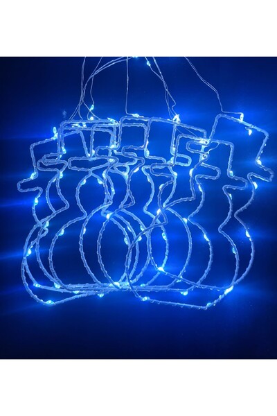 SDX Market Instalație decorativă de Crăciun, lungime 2,4 m, cu 8 figurine în ...