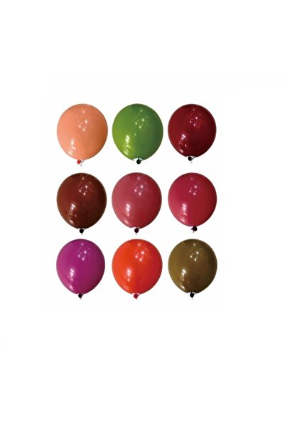 SDX Market Set de 100 de baloane din latex, multicolore, retro, 30 cm