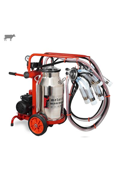 Melasty Ecomini İkili İnek Süt Sağma Makinesi (Paslanmaz Güğüm-Silikon) (Kuru)