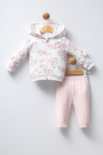 U.S. Polo Assn. US Polo AssnWhite Baby Girl Set