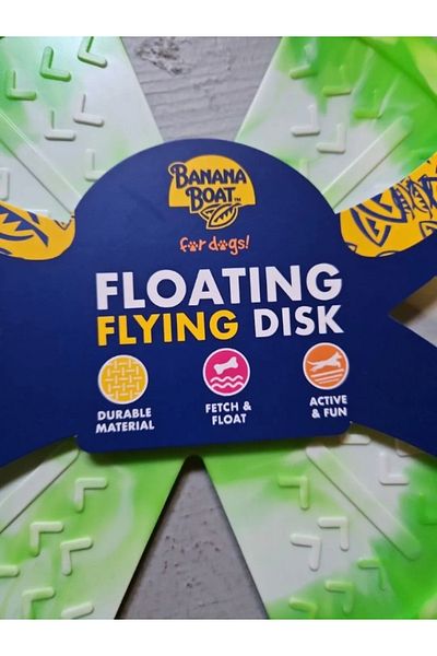 Banana Boat For Dogs Floating Flying Disk Frisbee