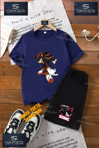 SS SİNSER Children's Unisex “Sonic Syh Hucum Eden Tekli“ Special Printed Crew...