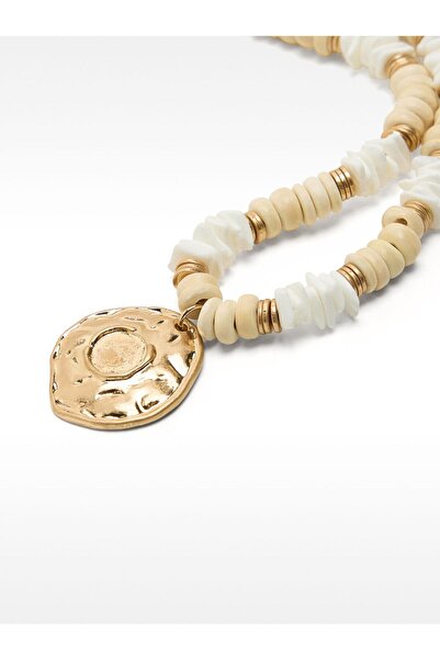 PARFOIS Ahşap Boncuklu Kısa Kolye