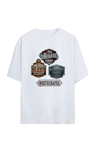 MAGORS بيكر ستريت - تي شيرت كبير الحجم