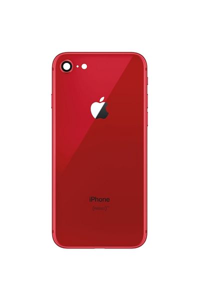 Apple Carcasă spate pentru iPhone 8 cu ramă centrală - Roșu