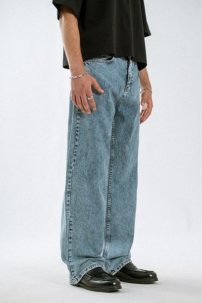 Alux 90's Baggy Iced Blue Men's Jean Pants