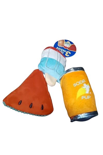 Banana Boat 4 Piece Burrow Rope Squeaky Toy Puppy Dog Toy Fetch n Float Durable Material