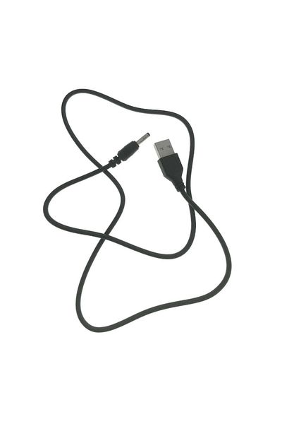 Bibilel Cablu de alimentare USB 2.0 la DC 3,5 mm, 75 cm, negru