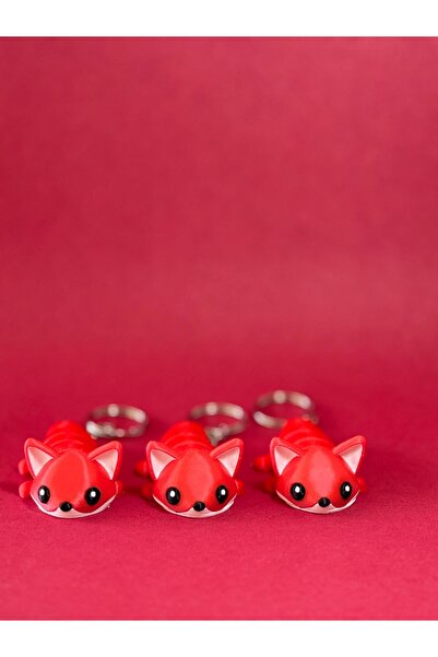 3DESIGNWORLD & STILORA سلسلة مفاتيح على شكل ثعلب