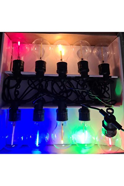 SDX Market Ghirlandă luminoasă liniară, 5m, cu 10 becuri LED, 6W, multicoloră...