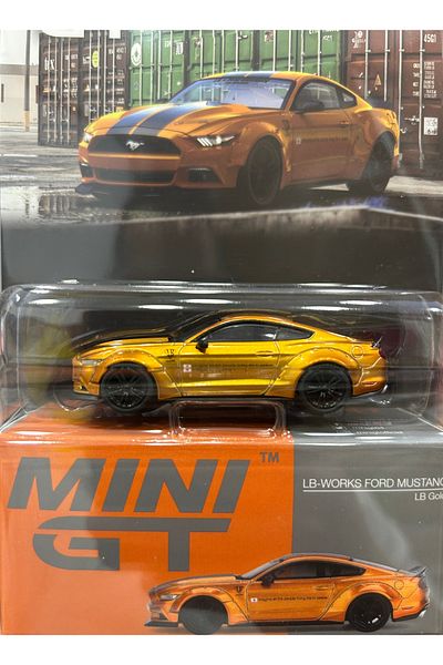 mini gt Lb-Works Ford Mustang lb Gold Blister Pack