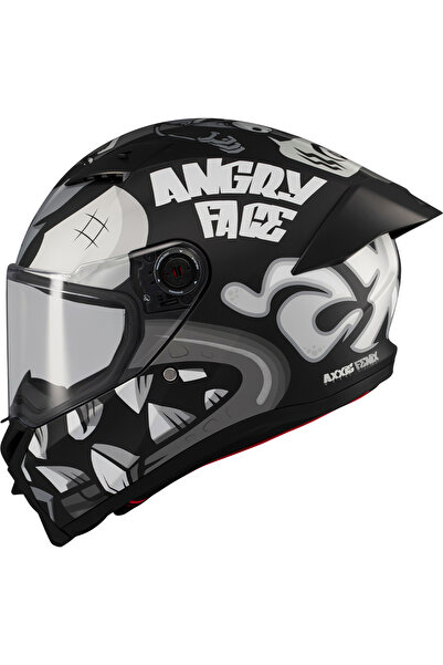 AXXIS FENIX ANGRY FACE B2 BLACK GREY MATT