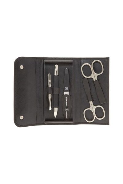 ZWILLING Manicure Set, Black, 5 Stainless Steel Pieces