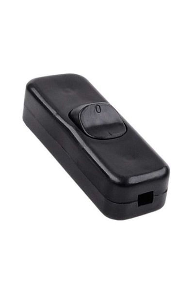 SOHO Intrerupator cu montare pe fir cu buton on/off 3A-250V, Negru