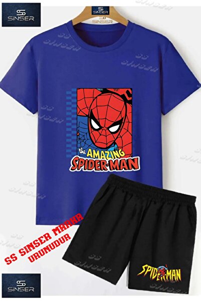 SS SİNSER Tricou special cu imprimeu guler rotund UNISEX pentru copii „SPDRMN...