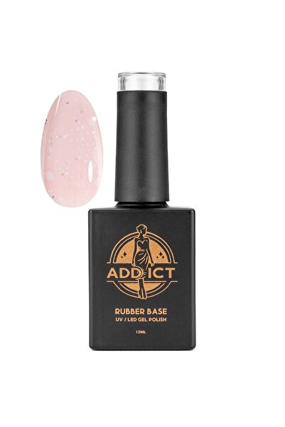 Addict Rubber Base - Pink Glitter