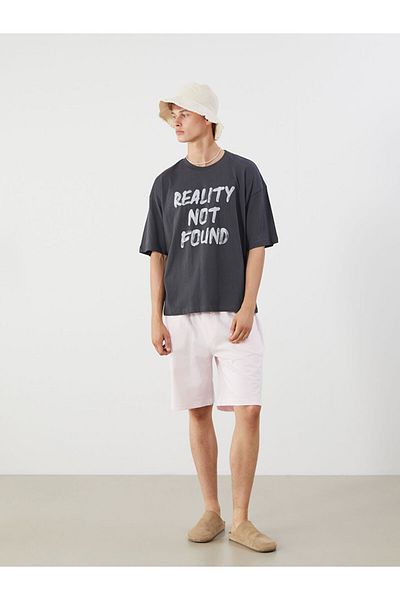 LC Waikiki Νέα Σεζόν T-shirt Ανδρικό με Στρογγυλή Λαιμόκοψη και Εκτύπωση - S5QE30Z8